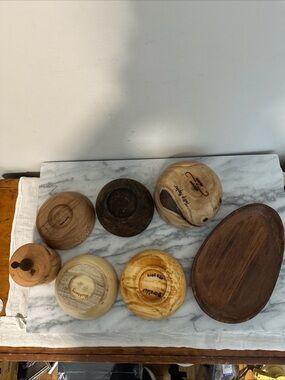 Handmade Tulip Poplar Wood Bowl - Natural Wood Grain